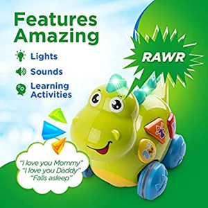 اسباب بازی نوزادی دایناسور موزیکال هولی تویز Hola Toys مدل 6105 baby dino _اسباب بازی نوزادی